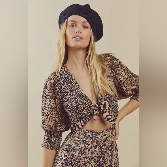 Free People String of Hearts Smocked Cutout Maxi Dress XS - Picture 3 of 14